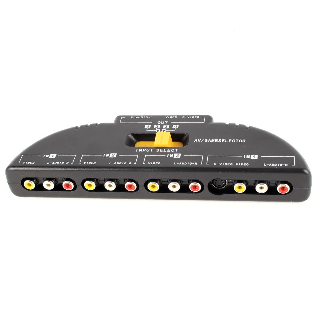 Высокое качество 4-Way Аудио Видео AV RCA переключатель игры селектор коробка сплиттер черный