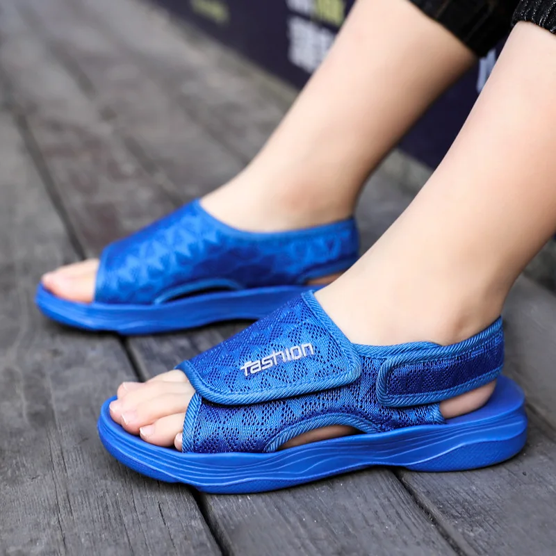

Kids Sandals For Boys Summer New Designer Kid Sandalias Breathable Anti-slippery Open Toe Slippers Fashion Casual Shoes 30-34