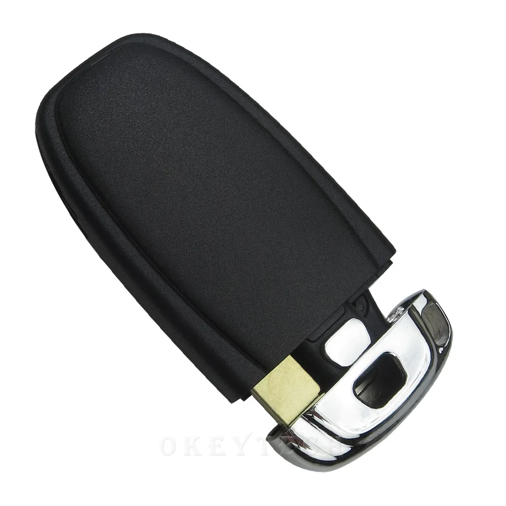 OkeyTech высокое качество 3 кнопки умный дистанционный Автомобильный ключ оболочки для Audi A4L A6L A5 Q5 RS5 Q5 Quattro чехол для автомобильного ключа с лезвием