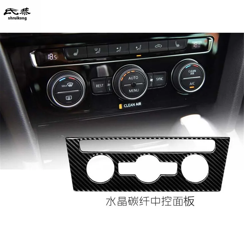 

1 шт., панель регулировки кондиционирования воздуха из углеродного волокна с эпоксидным клеем для Volkswagen Passat B8 3G2 2017-2018