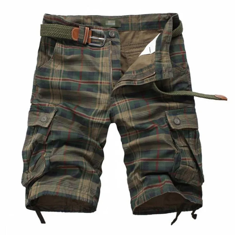 New 2018 Men Cargo Shorts Casual Loose Short Pants Camouflage Military