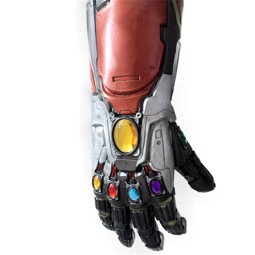 

2019 New Endgame Iron Man Ironman Infinity Stones Arm Latex Glove Super Hero Cosplay Accessory Props Action Figure Toys
