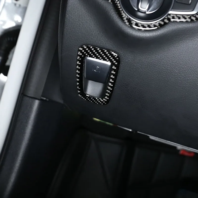 Настоящее углеродное волокно для Mercedes Benz C Class W205 GLC X253 2015 2019 Автомобильная
