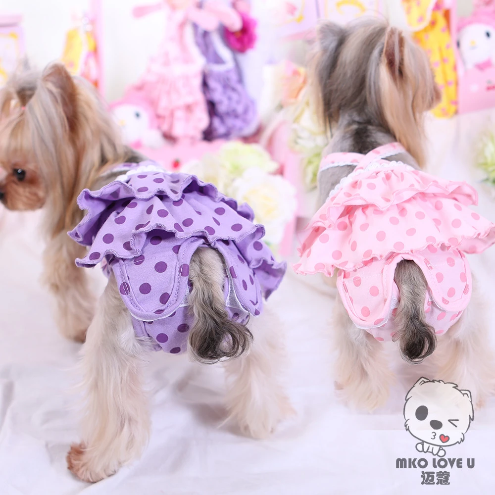 コットン女性衛生ペット犬の生理パンツパンティー短い小さな犬ペットチュチュスカートズボン犬下着おむつオーバーオール Underwear G String Underwear Sockdiaper Gift Aliexpress