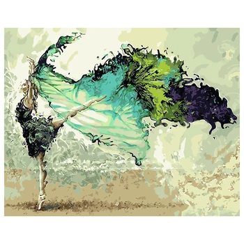 

Diy Oil Painting Paint By Number Hand Paintworks 16X20 Inches Dancer