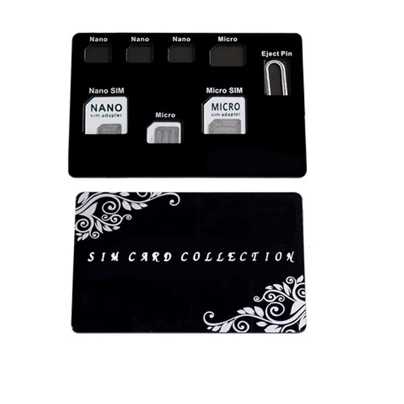 

Slim SIM Card holder & MicroSD card Case Storage and lphone pin included