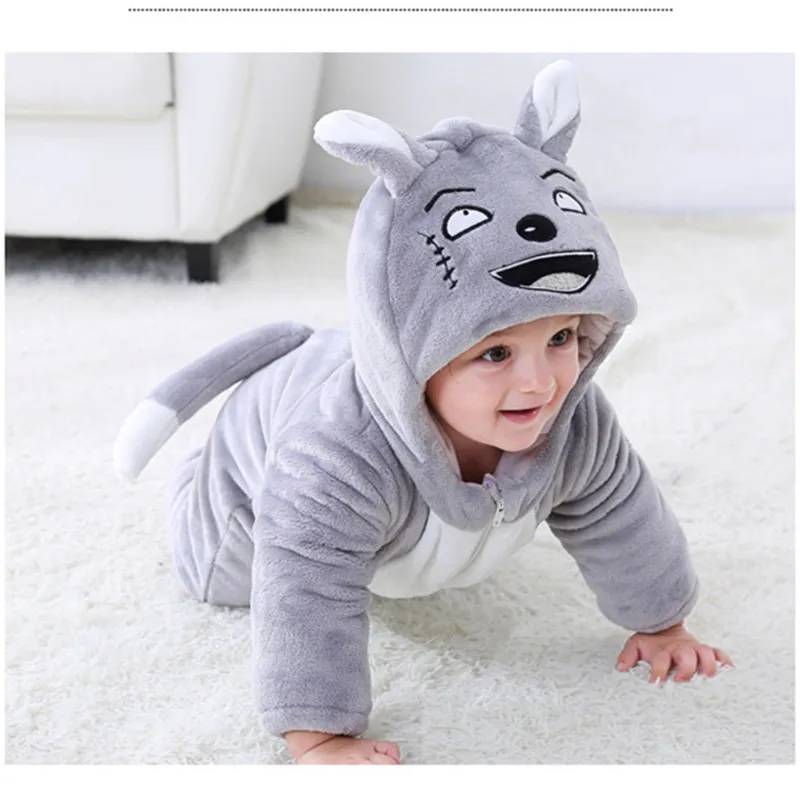 Brand New Baby Rompers Winter Thick  Baby Boy Girls Outdoor Wear Clothes Cotton Baby Romper Long Sleeve Newbore Rompers Hat 31