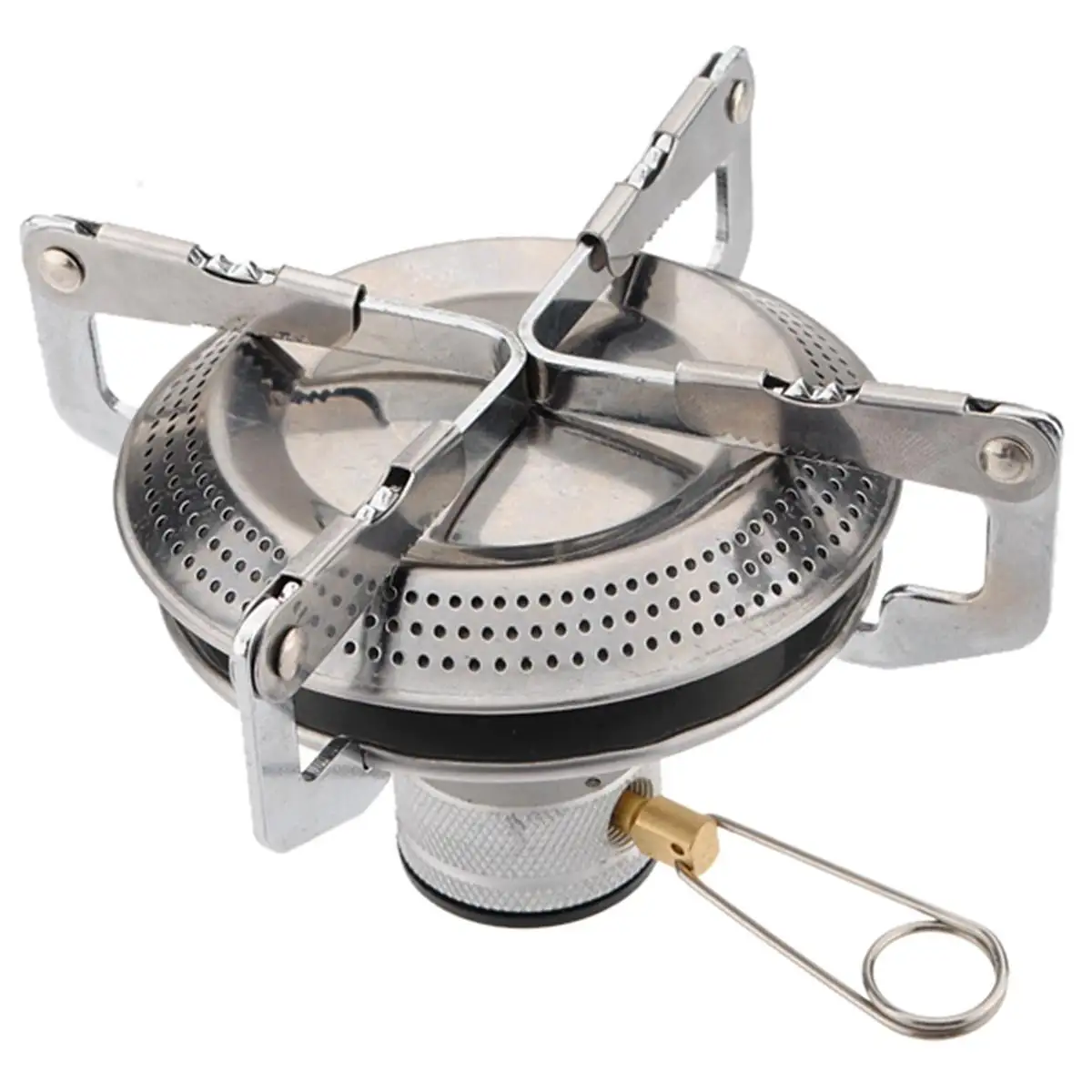 

Portable Stainless Steel Camp Collapsible Bracket Gas Stove Burner Outdoor Picnic Barbecue Camping Equipment