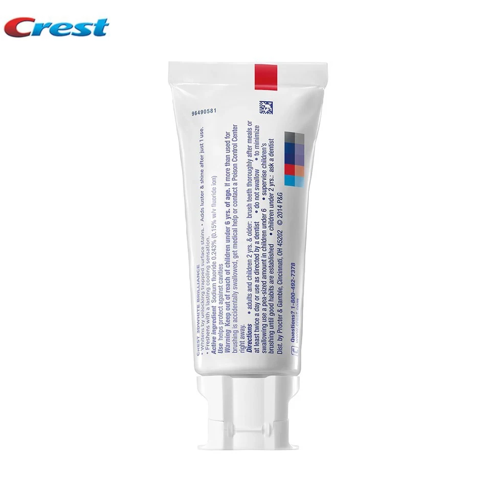 Crest 3D White Luxe Brilliance Teeth Whitening Toothpaste 90g-teeth whitening product teeth whitening essence teeth health product