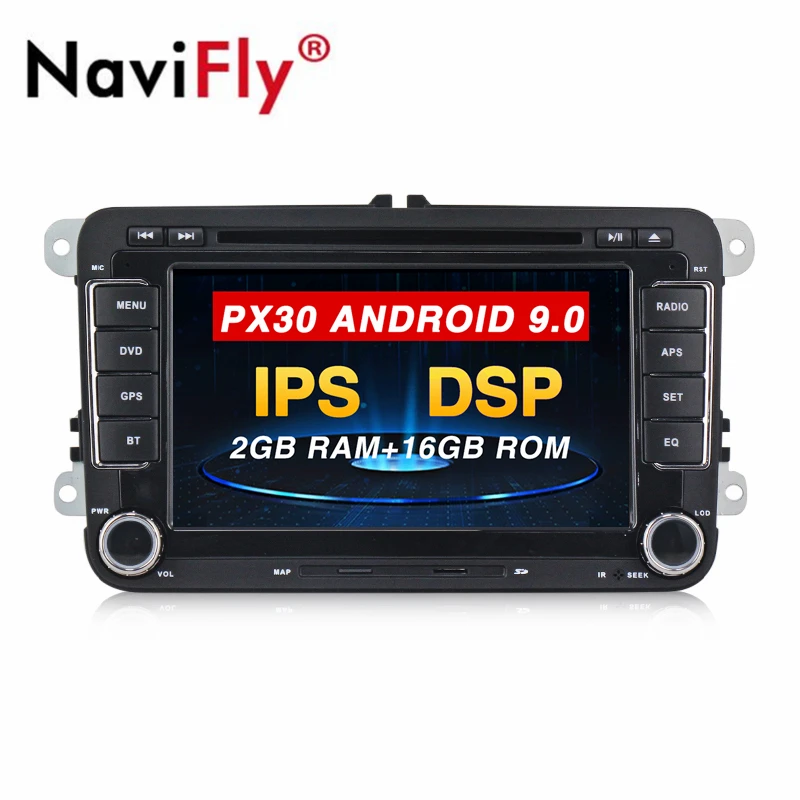Clearance NaviFly Car multimedia player IPS DSP Android 9.0 dvd radio gps for VW Volkswagen GOLF 5 Golf 6 POLO PASSAT B5 B6 SKODA Seat 0