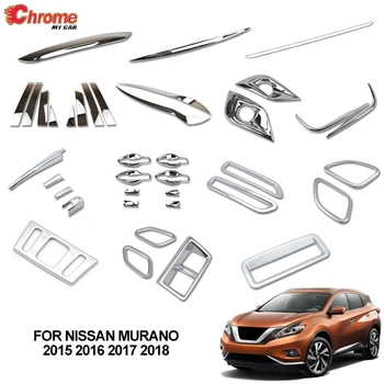 

For Nissan Murano 2015 2016 2017 2018 Rear Trunk Air Vent Chrome Cover Trim Molding Accessories Car Styling Decoration Sticker
