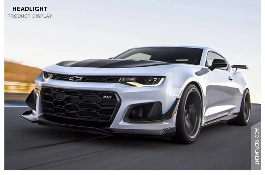 2 шт. светодиодный фары для Chevrolet Camaro- светодиодный Автомобильные фары ангельские глазки комплект ксеноновых фар, Высокопрочная конструкция протовотуманная подсветка Габаритные огни