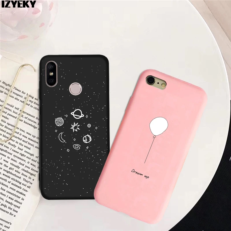 

IZYEKY Soft Tpu Silicone Phone Case for Xiaomi Redmi Note 6 Pro 5 7 Note 4X Redmi 7 6 Pro 6A 5a 4A 5 Plus Go S2 Cover Coque