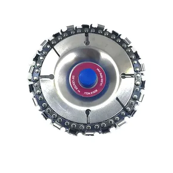 

4 Inch 22 Teeth Chain Disc Arbor Wood Carving Disc for 100/115 Angle Grinder --M25