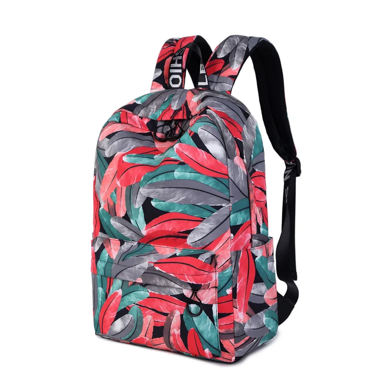 

Fashion Leaves Pattern Printing Backpacks for Teenage Girls Casual Women backpack School laptop backpack Travel Bags Mochilas