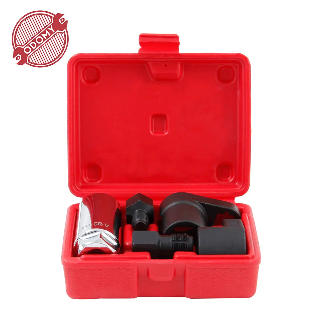 

Odomy 5pcs oxygen sensor wrench Kit Thread Chaser Tool Fit for All Auto O2 Socket Removal Install Offset Vacuum