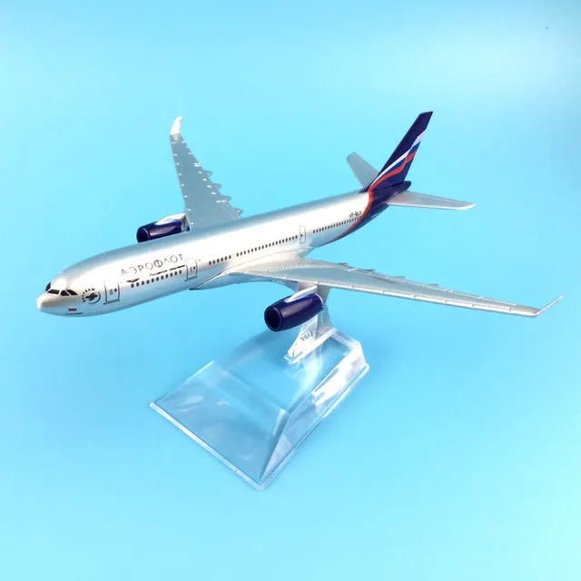 AIR PASSENGER PLANE AEROFLOT 16CM A330 AIRCRAFT MODEL MODEL PLANE SIMULATION 16CM ALLOY CHRISTMAS TOYS GIFTS CHILDREN 3