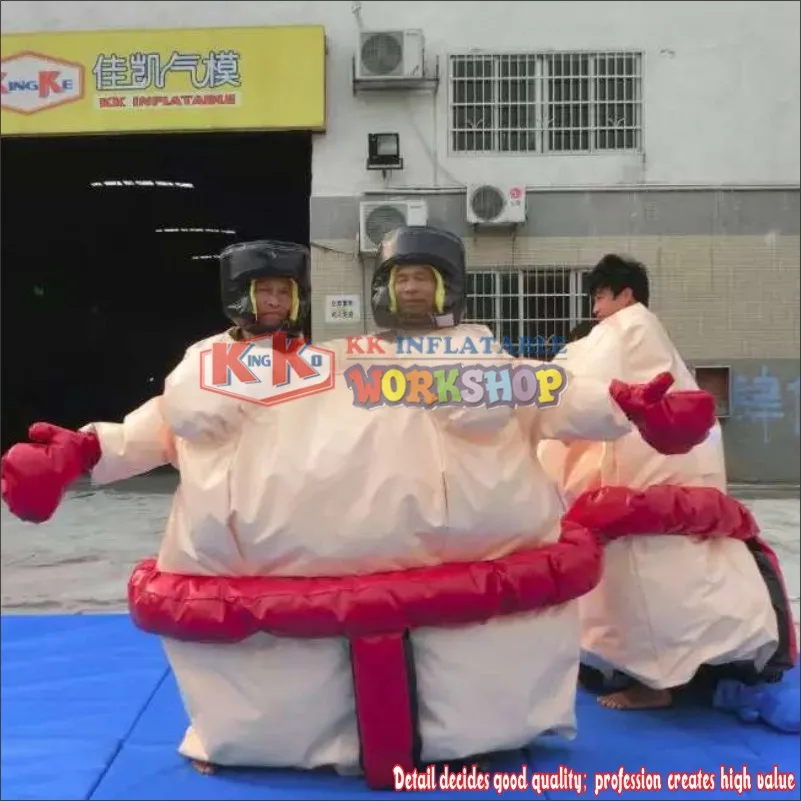 Adult Couple Size Foam Padded Sumo Suits for Fighting, Inflatable Sumo