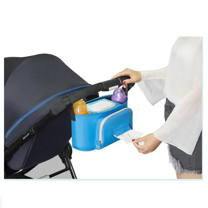 

Baby Stroller Bags Large Capacity Mummy Nappy Bag Multifunction Travel Diaper Bag Maternity Nursing Hanging Storage Bag