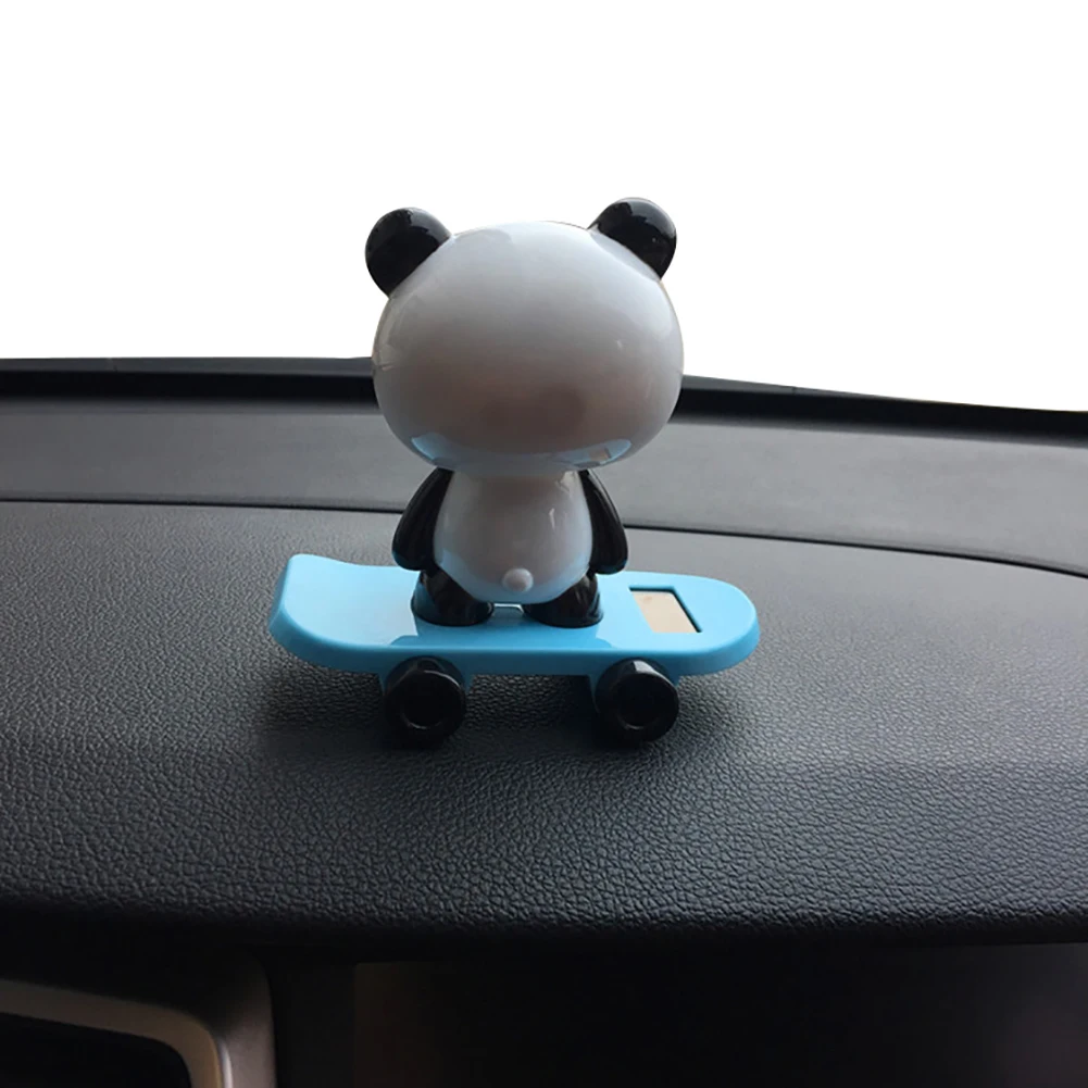 Милый солнечный автомобиль приборной панели домашний стол Декор Танцующая панда качающаяся игрушка подарок