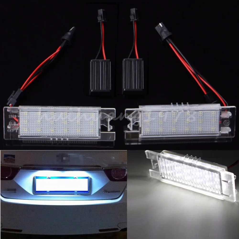 

Number/License Plate 18 SMD LED Light Bulbs For Vauxhall Opel Astra H (04-2009) Zafira B(05-11) Tourer with Decoders