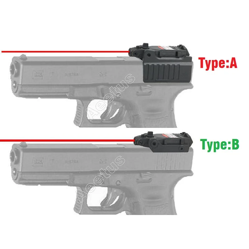Тактический красный лазерный прицел компактный пистолет ручной пистолет для Glock 17 18C 22 34 серии Высокое/низкое крепление VI04006