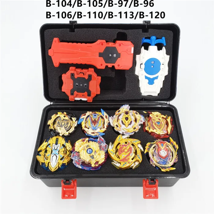 Костюм Beyblade Burst Toys B-127 B-117 B-115 bables Bayblade arena Toupie Металл Fusion Бог Прядильный механизм игрушка бейблэйд - Цвет: 8PCS HJ