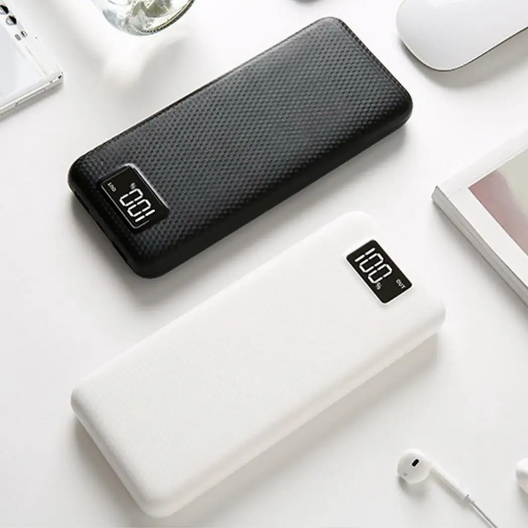 

LED Digital Display Power Bank Shell Dual USB Output Mobile Power Case Module DIY Kit External Battery Charger Box Housing
