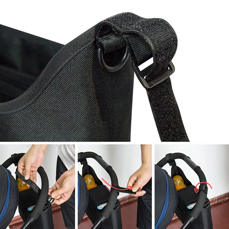 Baby Diaper Bag Portable Mom Maternity Nappy Bag Stroller Hanging Basket Storage Organizer Baby Care Stroller Accessories BB6038 (8)