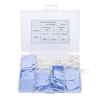 

300Pcs/set TO-220 TO-3 Bushing Transistor Insulation Pads Silicone Heatsink Shim Washer for Laptop CPU GPU HW159