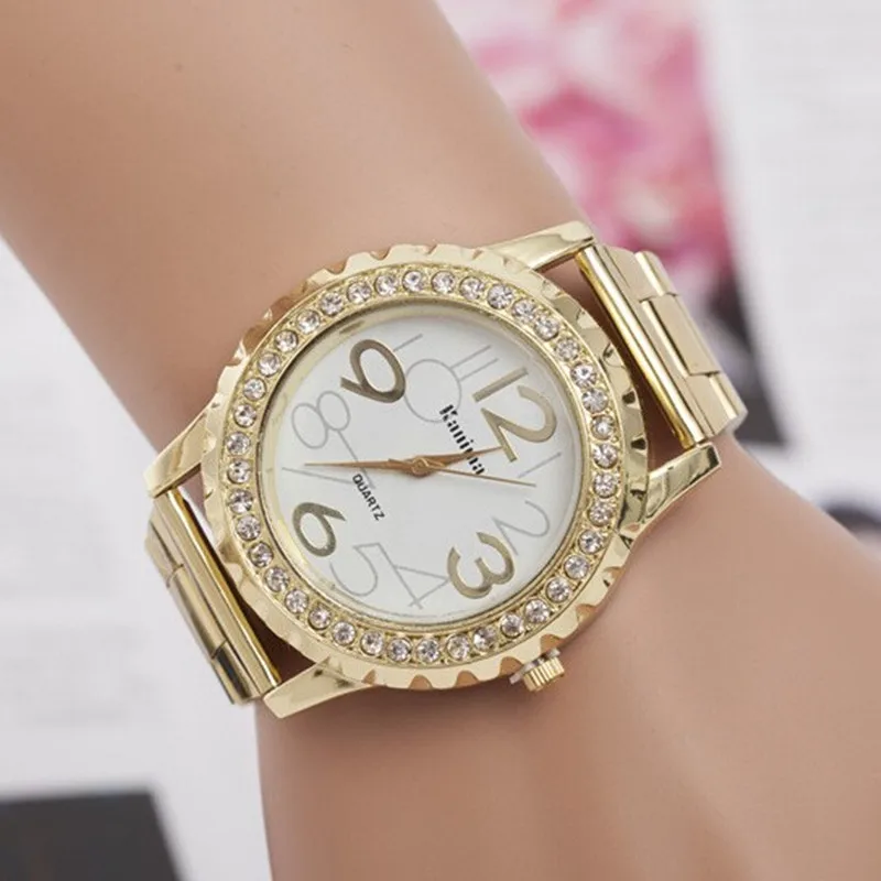 2017 New Luxury Gold font b Watches b font font b Women b font Big Digital