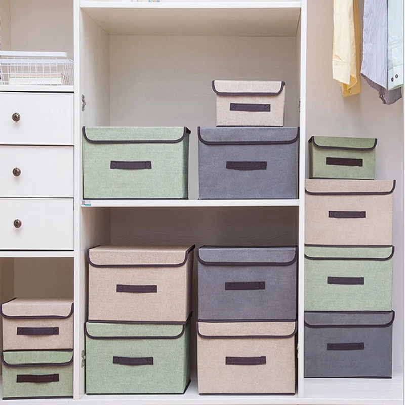 Foldable Storage Box Bins w/ Lids Dust Proof Clothes Toys Closet Organizer Case Drawer Organizers Foldable Storage Box Bins w/ Lids Dust Proof Clothes Toys Closet Organizer Case Drawer Organizers