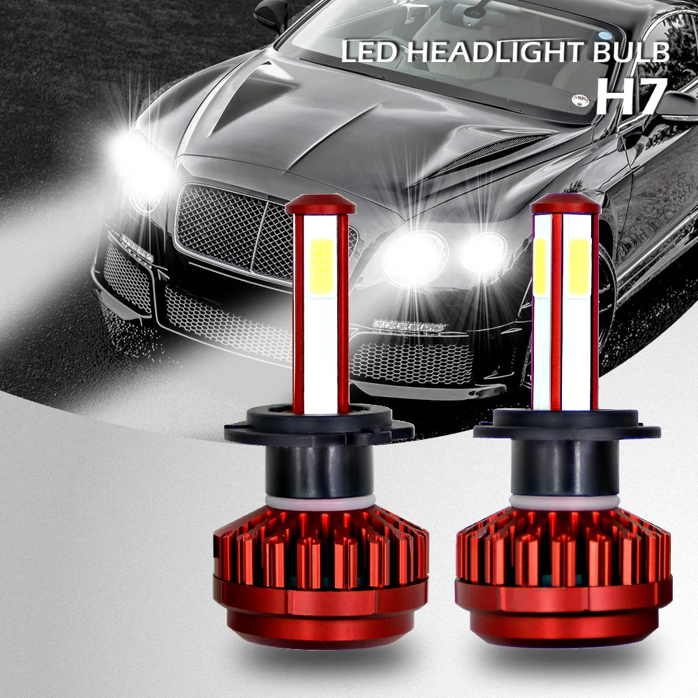 2 шт. Автомобильные светодиодные лампы H7 H11 360 9005 9006 (12 В 24 В)|Передние LED-фары для