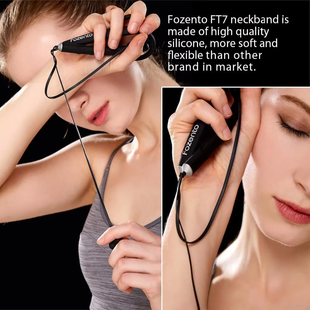 Bluetooth наушники IPX5 водонепроницаемые шейные Беспроводные Наушники Hi-Fi стерео звук для мобильного телефона с микрофоном наушники для бега