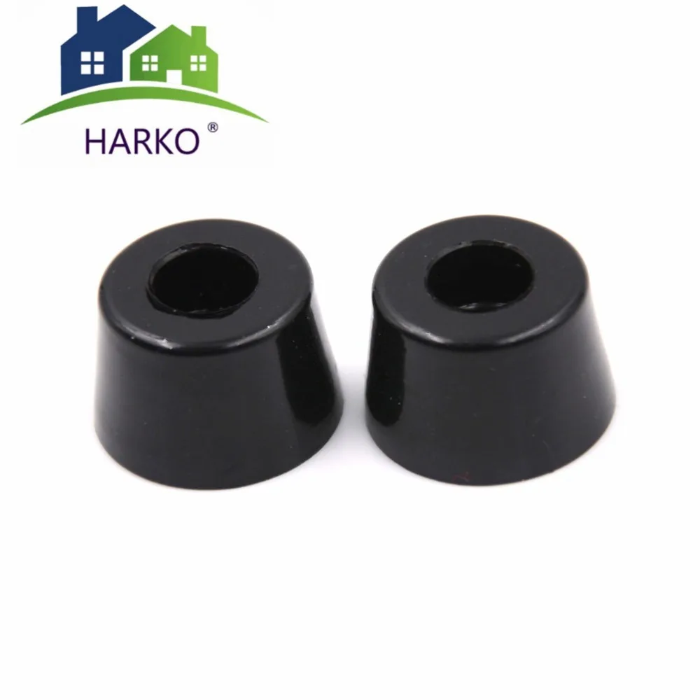 

10Pcs Black Duable Soft Rubber Furniture Chair Table Feet Leg Bottom Anti-skid glides shock Floor Protector Screw on Pad