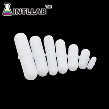 7 unids/pack tamaño mixto Stir Bar PTFE mezclador del agitador magnético barras para revolver