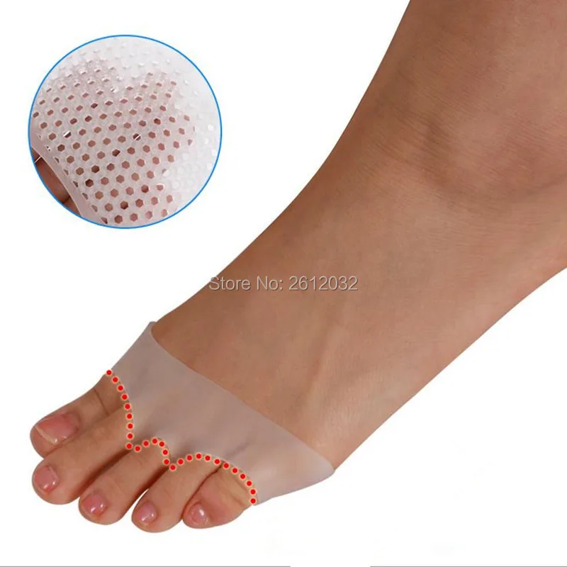 Medical Silicone Toe Pads Gel Forefoot Pad Feet Care High heels footPad