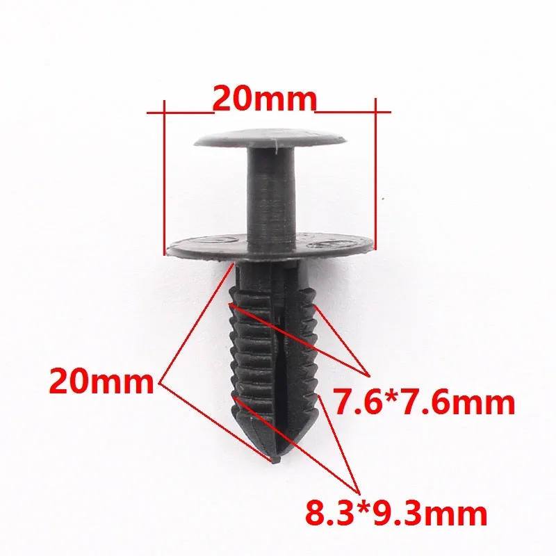 

500x Auto Push Type front bumper rivet plastic car clips For Mercedez Benz FREE SHIPPING