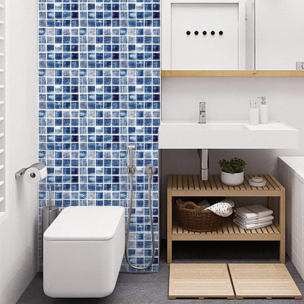 6pcs 3d three-dimensional mosaic tile stickers waterproof and oil-proof bathroom kitchen home self-adhesive wall stickers 6pcs 3d three-dimensional mosaic tile stickers waterproof and oil-proof bathroom kitchen home self-adhesive wall stickers
