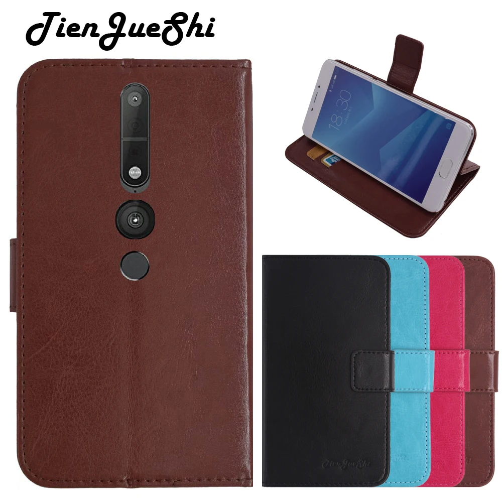 

TienJueShi Flip Book Design Protect Leather Cover Case For Lenovo Phab 2 Pro 6.4 inch TPU Silicone Shell Wallet Etui Skin