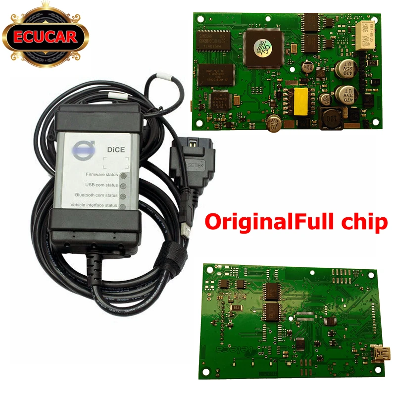 

Original full chip For Volvo Vida Dice 2014D Newest Version Professional Car Diagnostic Tool Dice Pro Full Chip Green Board