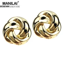 Бренд MANILAI, серьги-гвоздики в стиле панк из сплава с Луной, женские модные ювелирные изделия, недорогие массивные Серьги Brincos