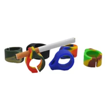 Модный силиконовый держатель для сигарет с кольцом на палец для обычного курения