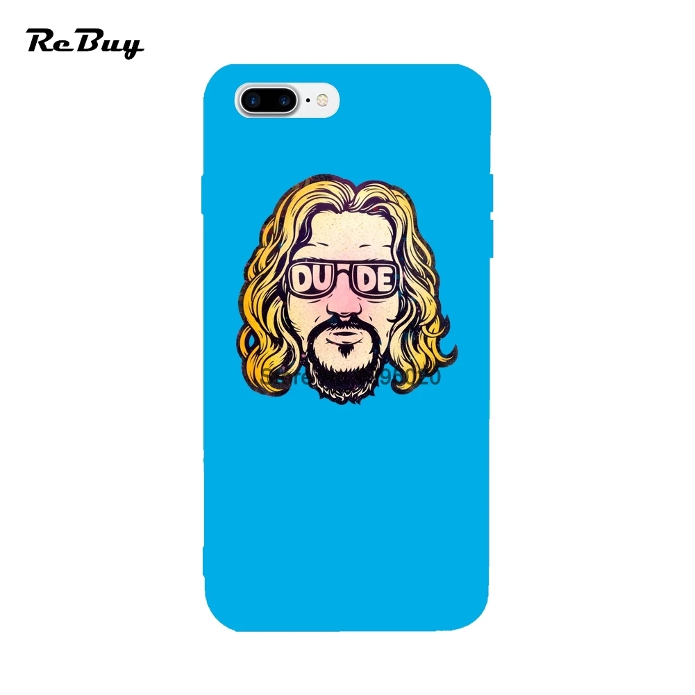The Dude Big Lebowski Soft TPU Ultra-thin Colorful Covers For iPhone Case 6 6S Plus 7 7Plus 8 8Plus X |