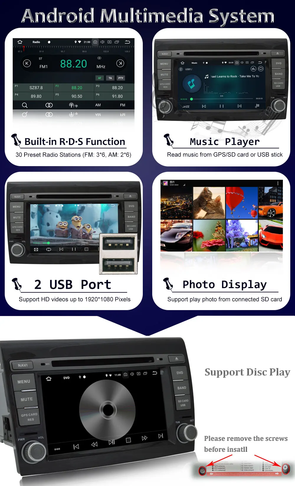 Perfect 7" HD 1024*600 Octa Core Android 8.0 Car DVD Player For Fiat Bravo 2007 2008 2009 2010 2011 2012 Car Autoradio Bluetooth Radio 9 Perfect 7" HD 1024*600 Octa Core Android 8.0 Car DVD Player For Fiat Bravo 2007 2008 2009 2010 2011 2012 Car Autoradio Bluetooth Radio 9