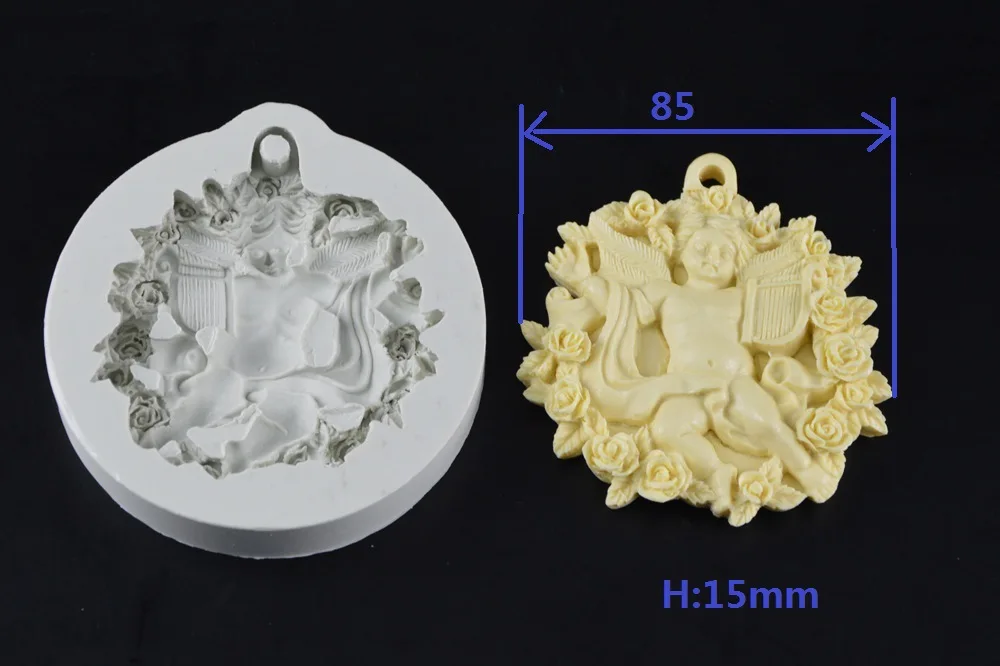 Силиконовая форма для мыла с розовым ангелом 3D Волшебная глина поделок формы