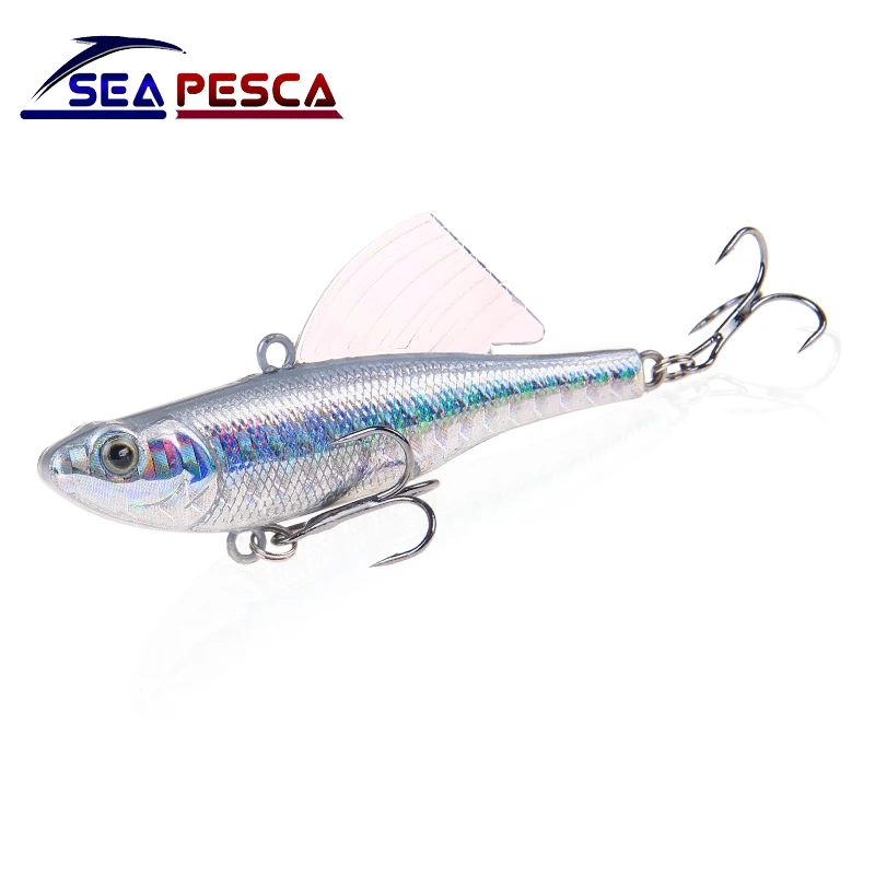 

SEAPESCA Minnow Fishing Lure 6.5cm 17g VIB Bait Diving Swivel Jig Wing Artificial Wobbler Crankbait Hard Bass Pesca Tackle JK244