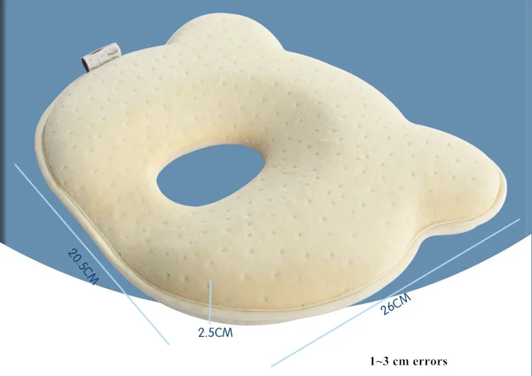 0 ~ 12 м пены памяти Подушки для детей Дышащие Детские подушки определенной формы для предотвращения плоской головкой эргономичная подушка