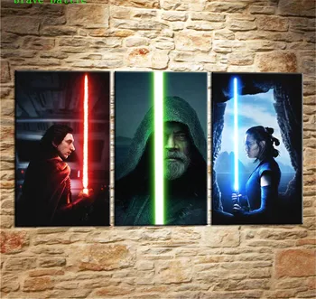 

star wars 8 3 Pieces Canvas Painting Print Living Room Home Decor Modern Wall Art Oil Painting Poster