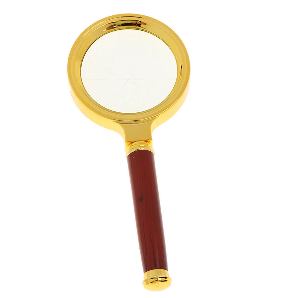 Vintage Magnifying Glass, Handheld Magnifier for Reading Inspection, Science Toy for Kids